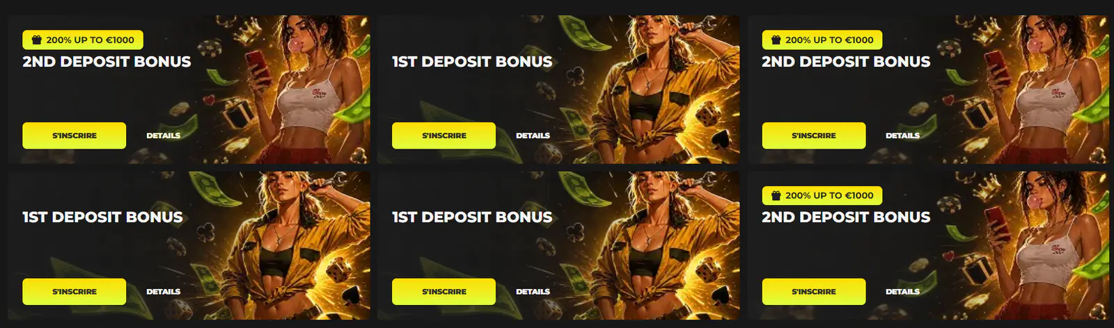 Bonus et promotions