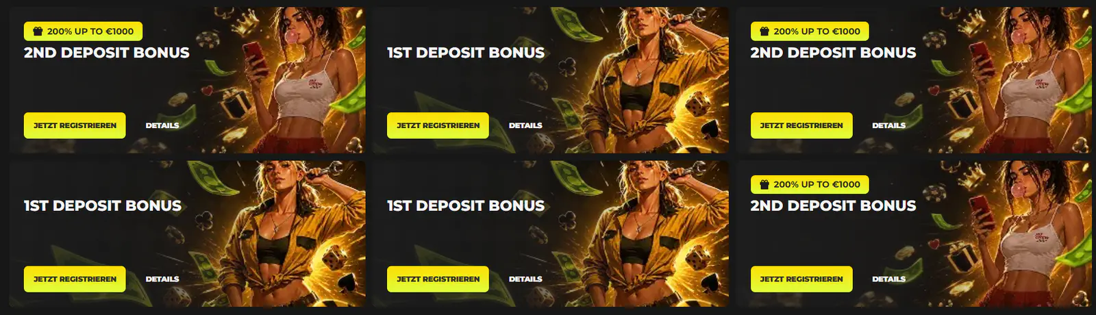 Bonusangebote und Aktionen
